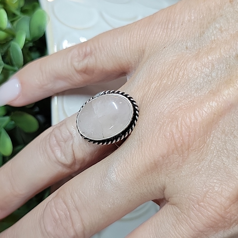 ROSE QUARTZ RING - Picture 5 of 5